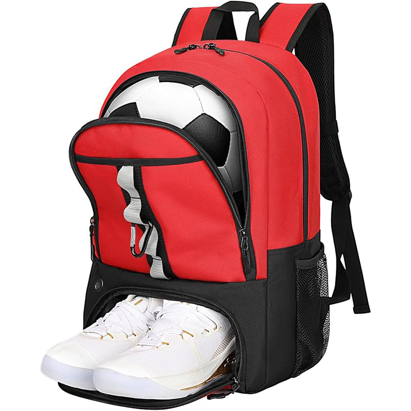 Cross-Border Popular Basketball Bag, Sports Racket Backpack, Large-Capacity Travel Layered Storage Bag, Independent Shoe Packaging