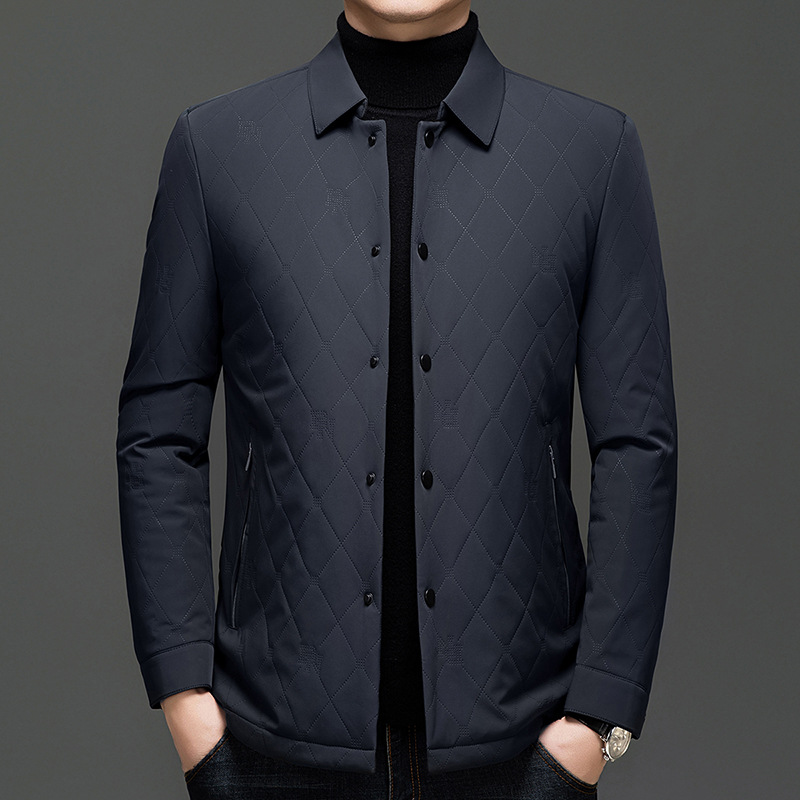 高端潮流男士棉衣冬季厚款保暖中年爸爸装休闲舒适防寒棉服外套