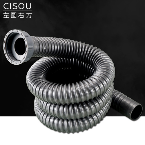 Kitchen sink drainpipe extension single-slot stainless steel dishwashing basin drainpipe deodorant sealing ring accessories