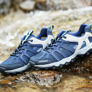 6110 Men's and Women's Hiking Shoes, Cut Out Breathable Mesh Shoes, Summer Outdoor Shoes, Non-Slip Hiking Cross-Country Sports Shoes