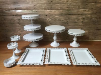 De estilo europeo de la boda mesa de postre soporte de exhibición de hierro de múltiples capas creativo pastel de cumpleaños estante de tres capas de pastelería soporte image 18