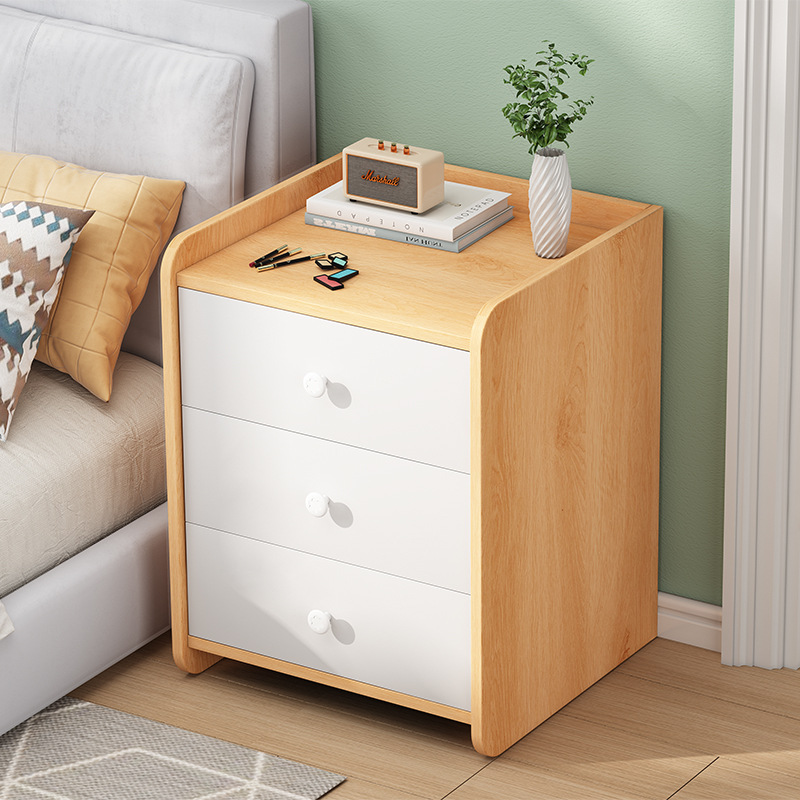 Mesita de noche dormitorio simple moderno pequeño Gabinete simple pequeña mesita de noche gabinete de almacenamiento Internet celebridad almacenamiento del hogar mesita de noche