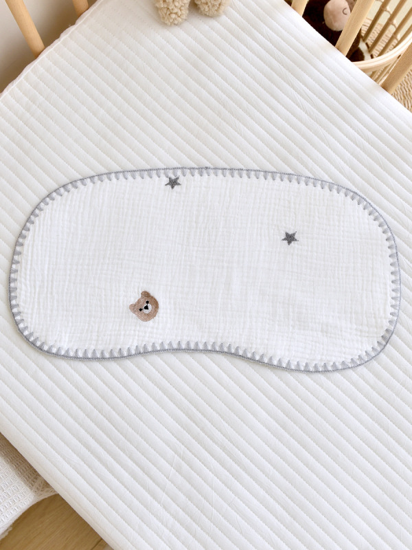 新生児のしゃっくりタオルの赤ちゃんの純綿のガーゼの刺繍の貝殻の辺のa類のよだれのタオルの赤ちゃんは乳を吐くことを防止します。|undefined