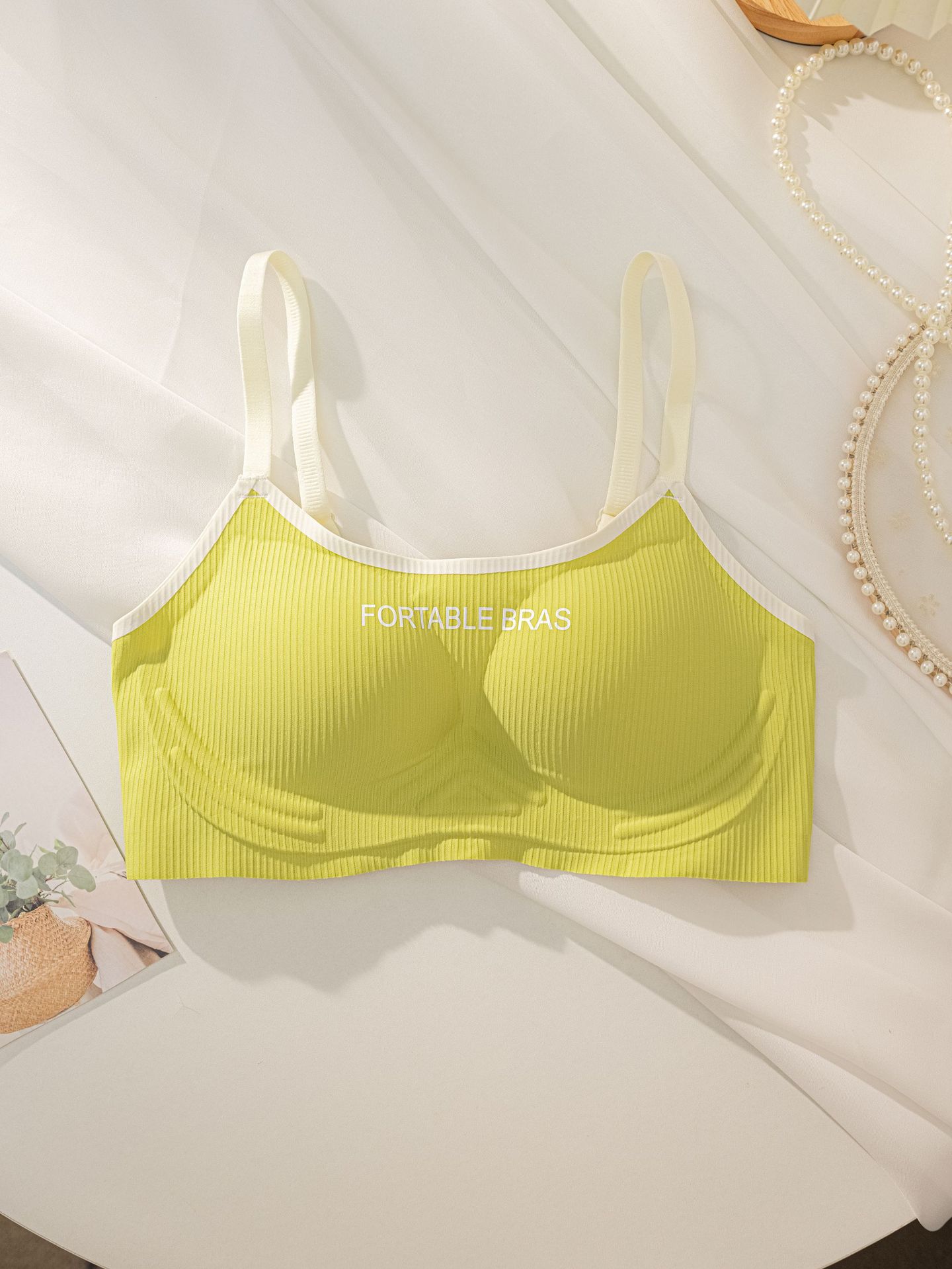 Venta directa de fábrica comercio electrónico transfronterizo Sudeste asiático Vietnam Tailandia damas contraste color superior soporte sin costuras colección lateral sujetador