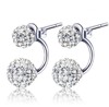 Crystal earings, small fashionable universal earrings, European style