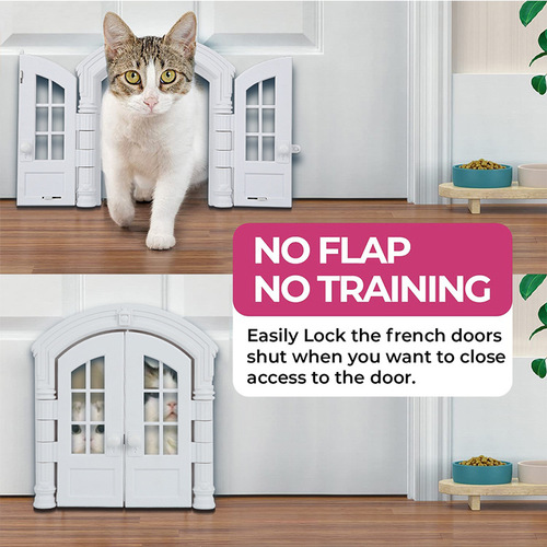 Cross-border supply new cat and dog kennel cat door dog hole no flip cover door stop pet door French cat door