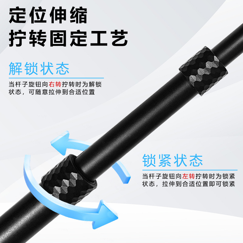 Ayay Motorcycle Multifunctional Telescopic Flagpole Outdoor Motorcycle Travel Warning Flagpole Thickeneded Aluminum Alloy Rear Flagpole