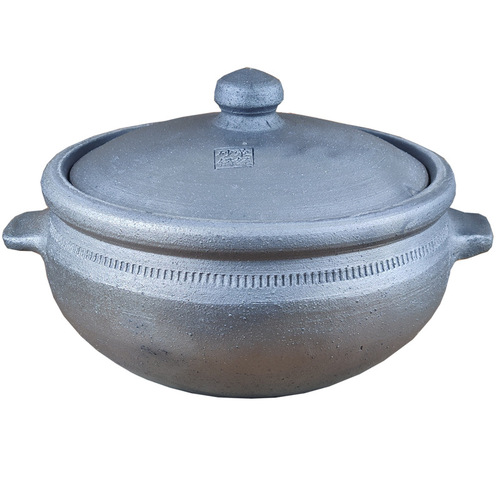 IYR7 Sichuan Ya'an Yingjing Black Sandpot Stew Pot for Home Use, Traditional Unglazed Earthenware Soup Cooker for Open Flames and Gas Stoves, Coal-Fired Design