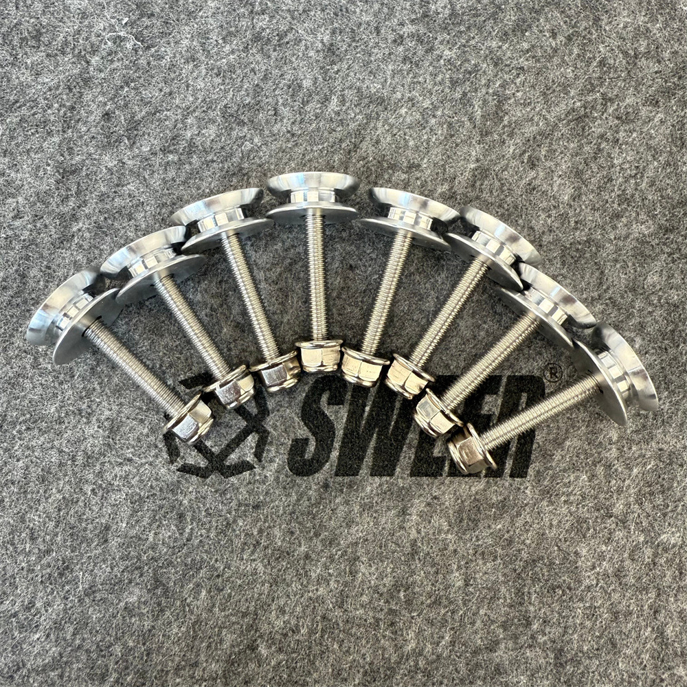 Universal Motorcycle Tail Box Buckle Aluminum Alloy Bottom Screw Kit Tail Box Accessories Kit Brand New Motorcycle Tail Box Accessories Kit