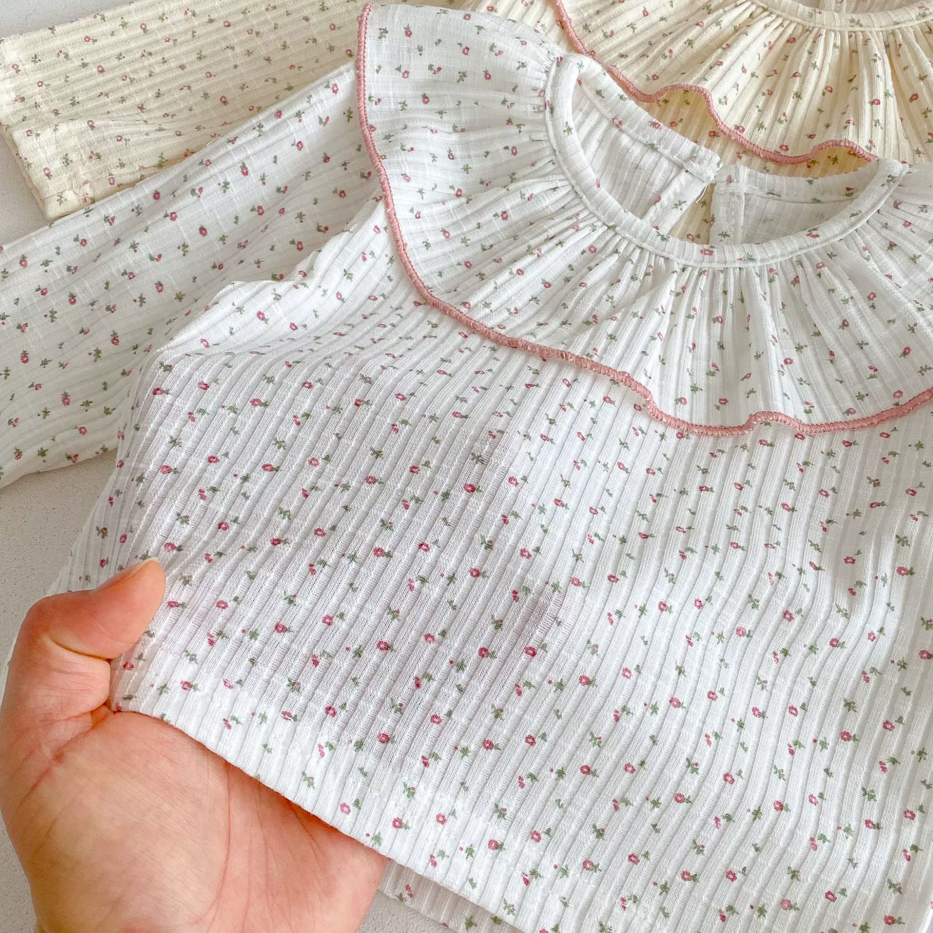 Demi-season long-sleeve girl's, universal base doll, body-friendly cute T-shirt, doll collar, Korean style