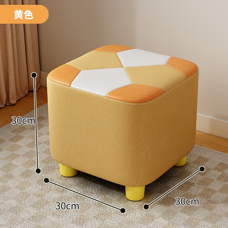 家庭用小さなスツール、無垢材の小さなスツール、軽くて豪華でハイエンドの正方形のスツール、子供用の小さなスツール、小さな座り台、玄関の靴交換スツール|undefined
