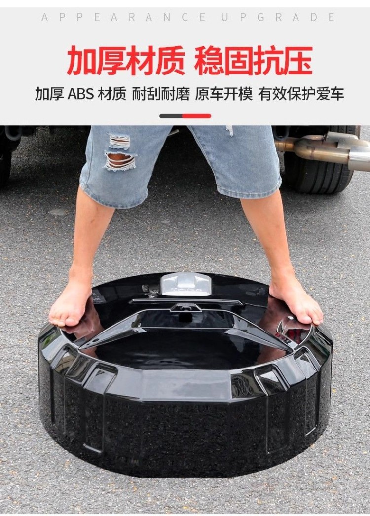 Tank 300 Spare Tire Cover with Indicator Light, Stainless Steel Spare Tire Shell, Modified Tire Protection Cover, Off-Road City Version Special Edition