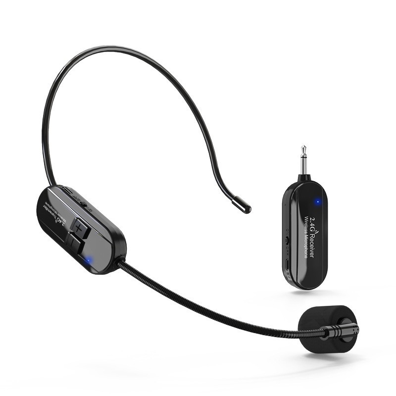 Altoparlante Bluetooth per palco da esterno con microfono wireless 2.4G, amplificatore Little Bee, microfono con gancio per l'orecchio._voghion.com