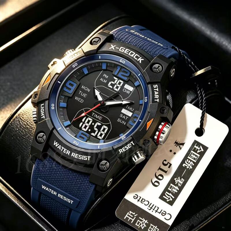 Multifunctional digital watch men tactical