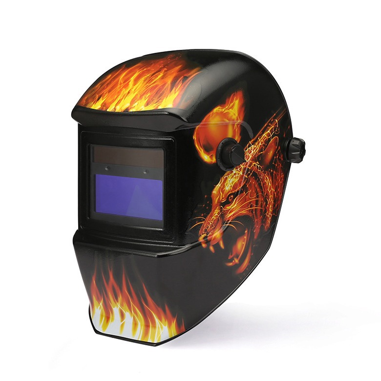 俊熙-自动变光电焊面罩电焊帽焊接面罩变光面罩ALOE-433E火焰猎豹