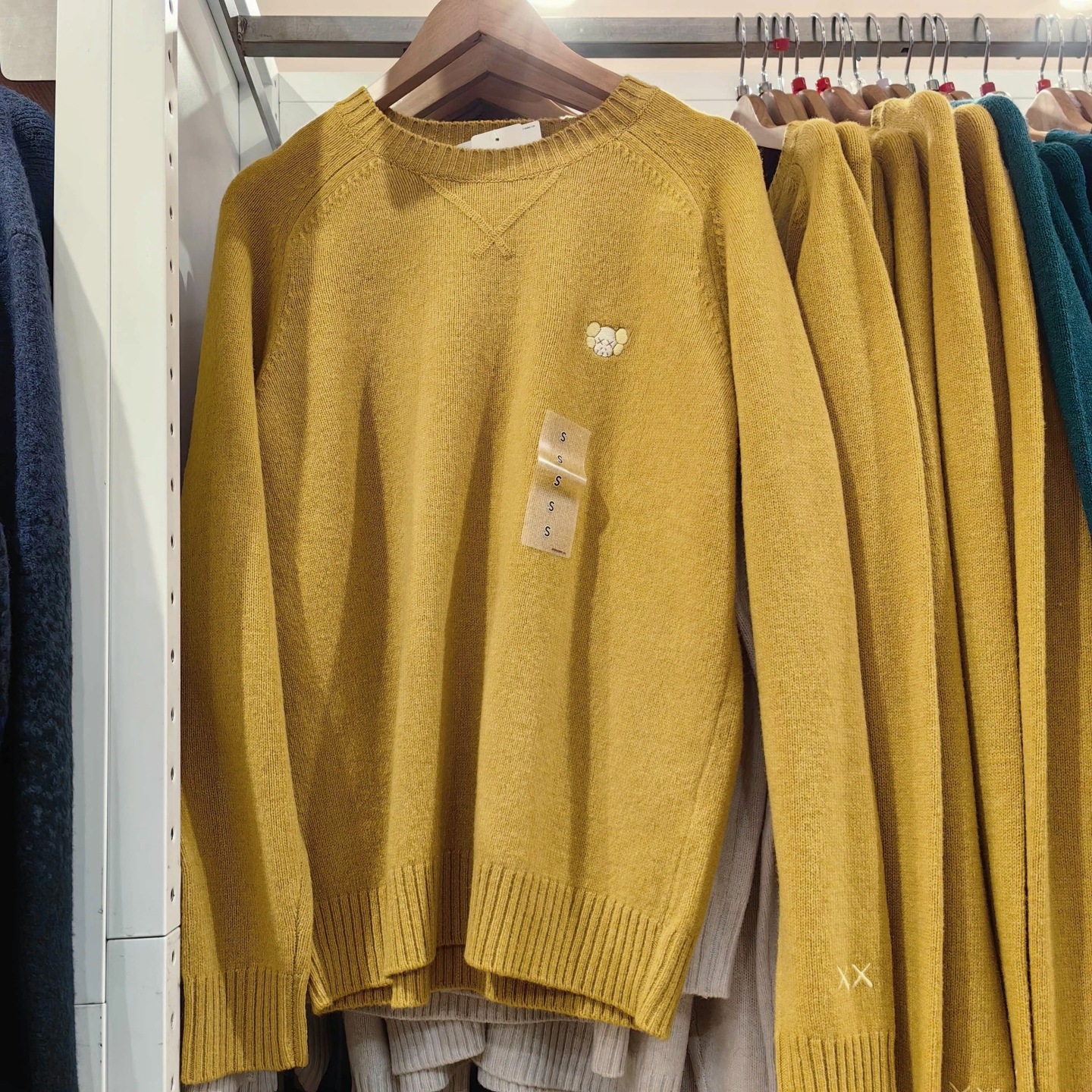 Men's and women's soft wool round neck knit sweater long sleeve sweater autumn and winter pullover base layer 485271