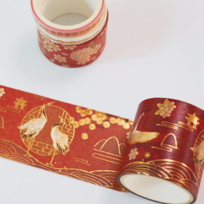 生产厂家  手帐烫金工艺和纸胶带 古风装饰布置DLY