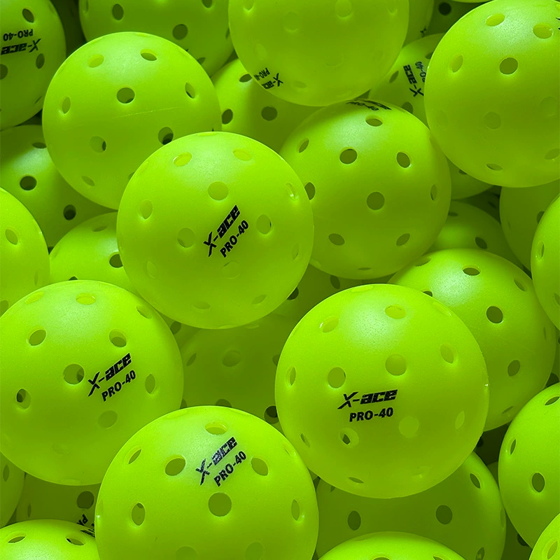 X-ACE PRO40Pickleball 40 отверстийRolling пластик интегрированный многоотверстный мяч для тренировки мяча