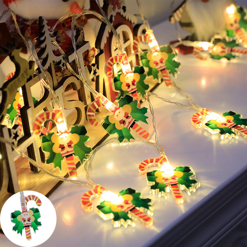 Nuevas luces de Navidad transfronterizas luces de decoración al aire libre luces de atmósfera luces de árbol de Navidad luces de decoración navideña ventanas de luces de color