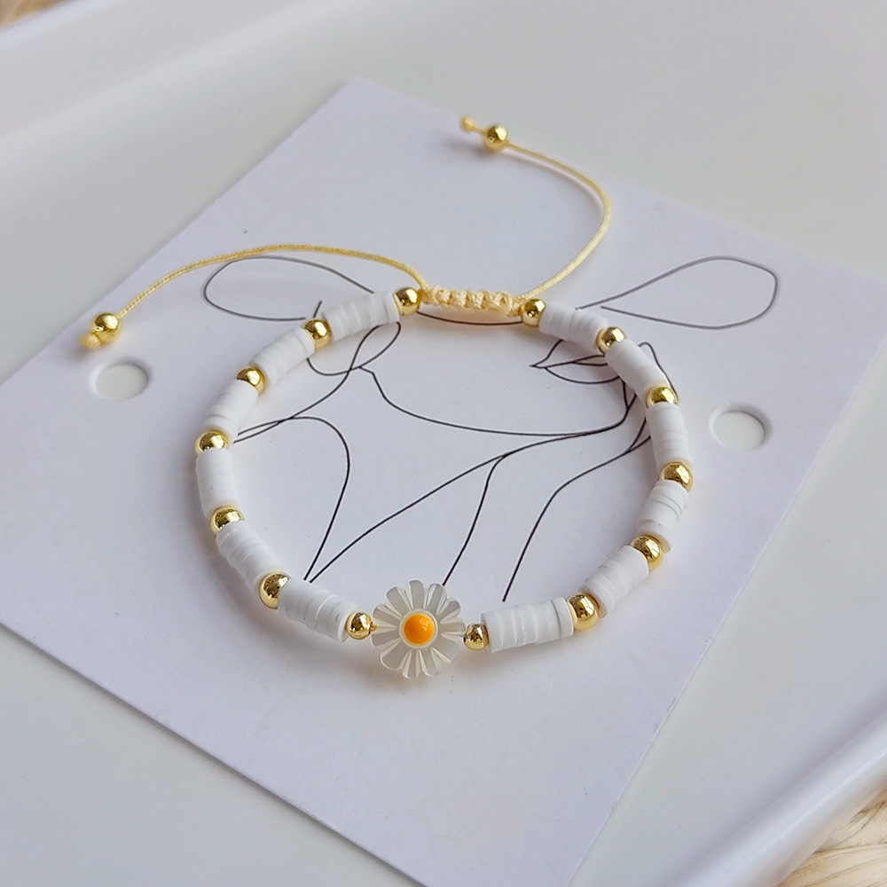 Daily Occasion soft clay Material Round Pattern Simple Style Round Soft Clay Wholesale Bracelets