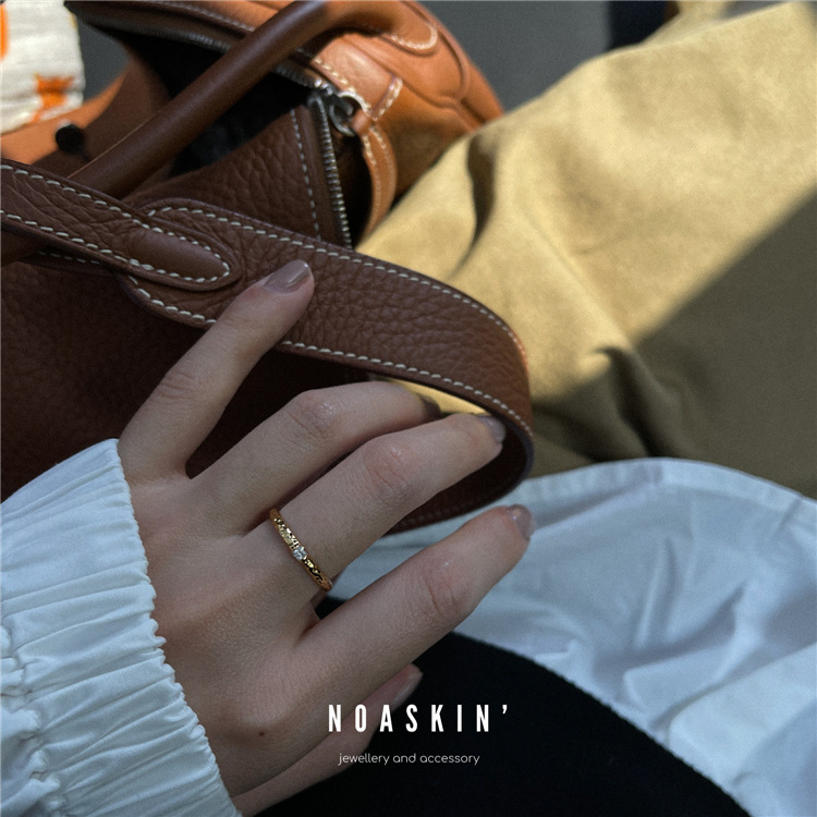Rings Classification 1 Piece Quantity Fashion Geometric Titanium Steel Plating Zircon Rings