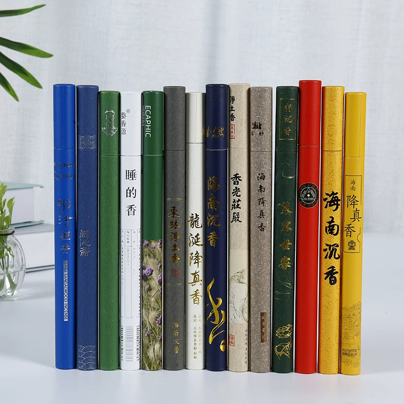 Производители оптовая бумажная фольга Ароматизированная бочка каше печать обработки цвета заполнены благовония трубка благовония ароматная универсальная упаковка