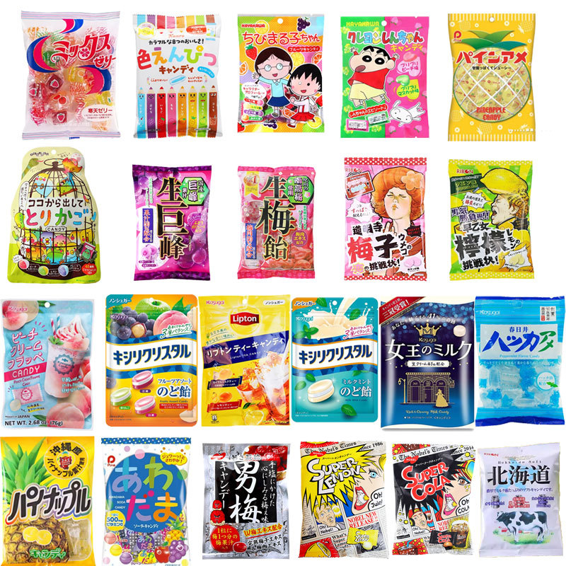 20多种网红高颜值好吃喜糖水果糖日本进口RIBON理本生梅饴生巨峰
