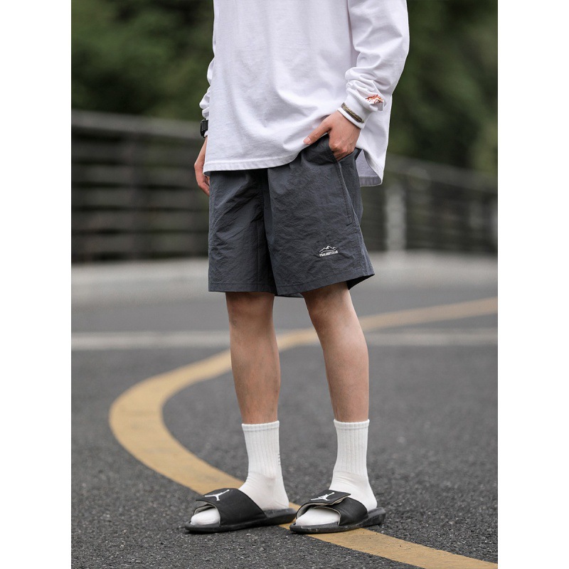 Summer Japanese travel solid color quick dry trousers
