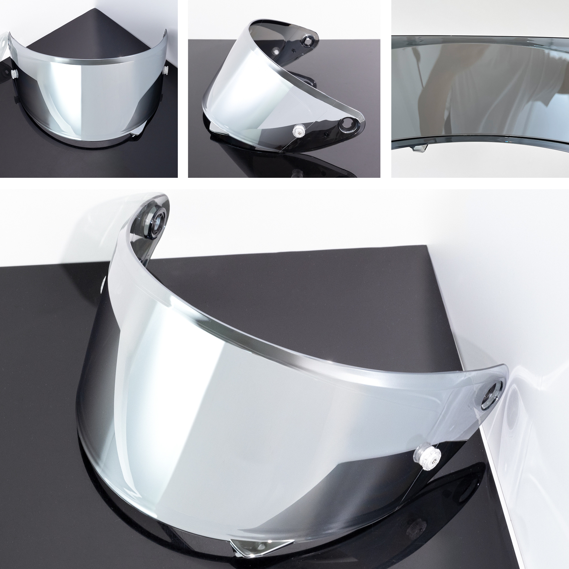 Motorcycle helmet visor compatible with HJ35 Rpha 1N, RPHA 1, RPHA 1 V2 Carbon helmets