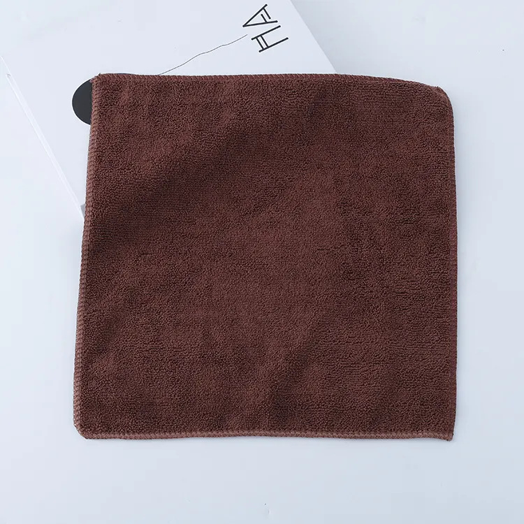 Mayorista tela de limpieza de urdimbre absorción de agua pulido tela de lavado de automóviles microfibra limpia toallas de cocina tamaño fijo color