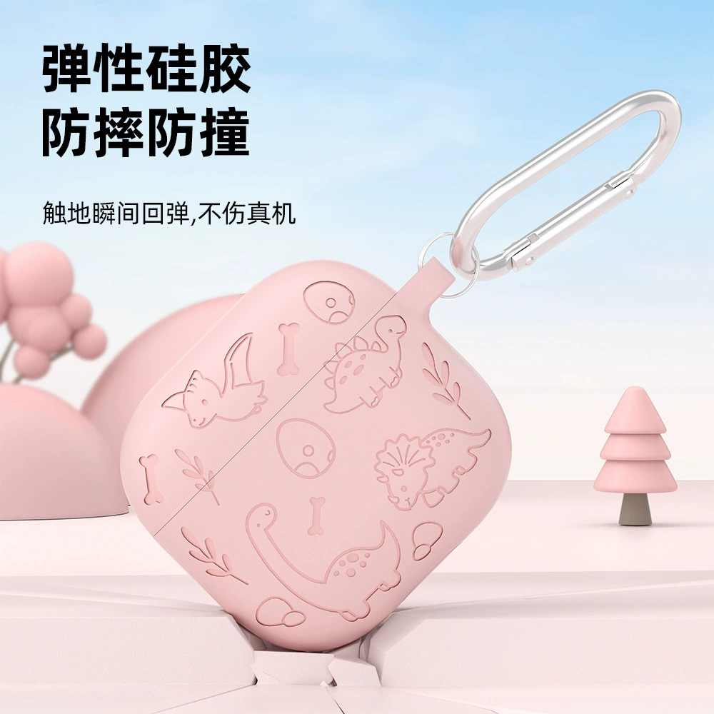 Защитный чехол для AirPods 4 однотонный симпатичный Apple 4 поколения силиконовый мягкий корпус, чехол для AirPods Pro 3 наушников