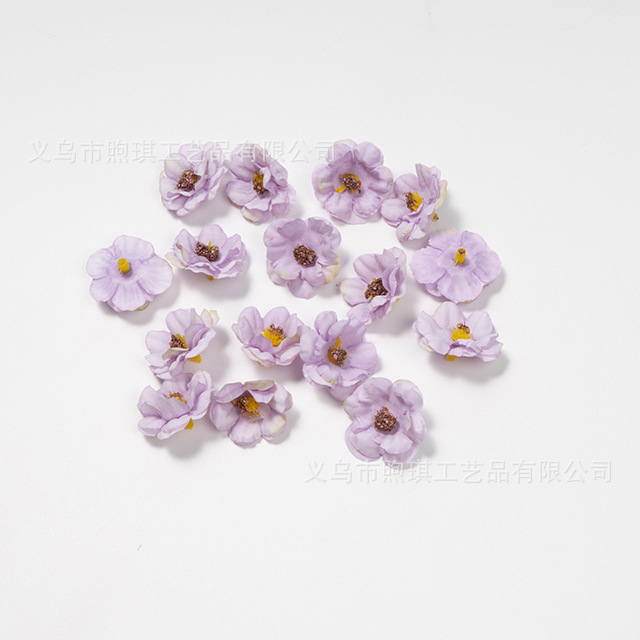 紫色の造花、造花、シルクフラワー、DIY手作りガーランド、ヘッドドレス、ヘアアクセサリー、アクセサリー、ウェディングセット|undefined