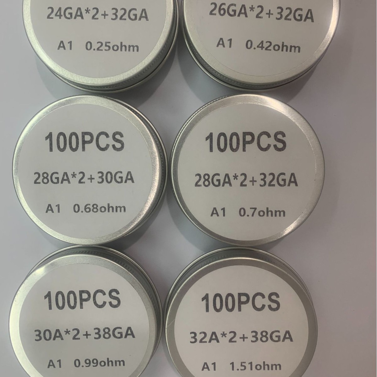 成品发热丝A1两芯 Fused Clapton coil花式发热丝coil电阻丝