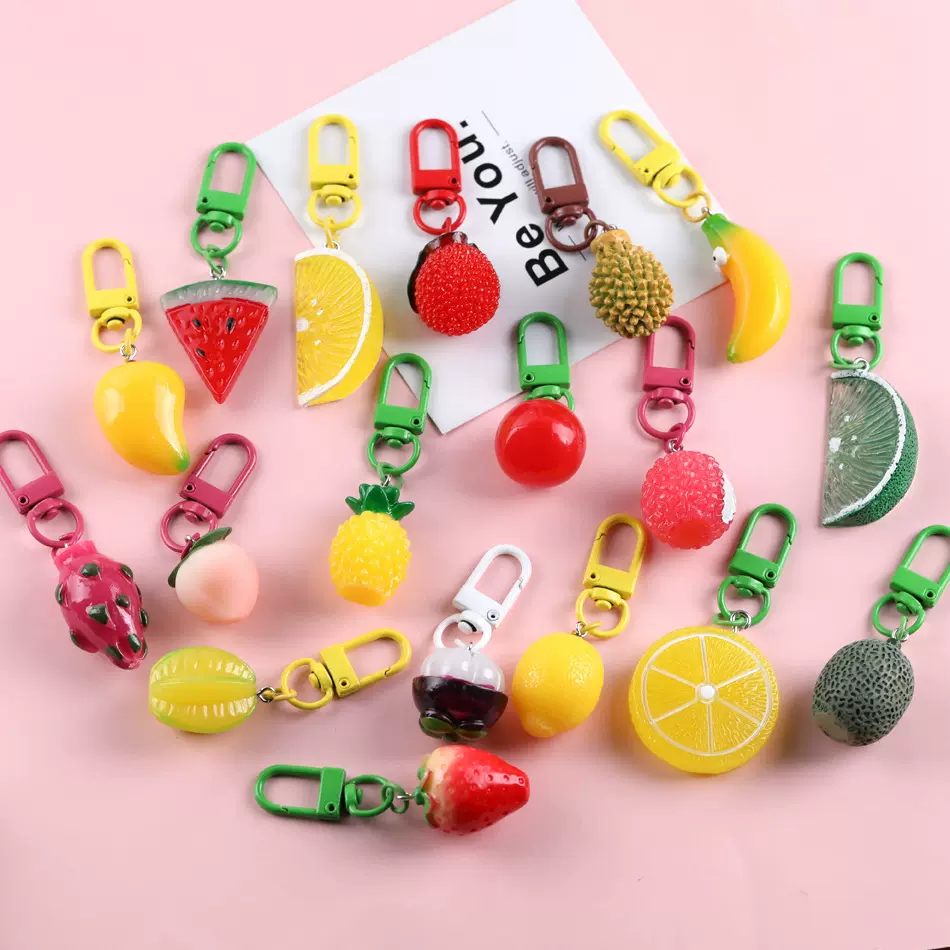 创意仿真水果门扣挂件 diy手工自制耳机壳钥匙扣挂饰材料饰品配件