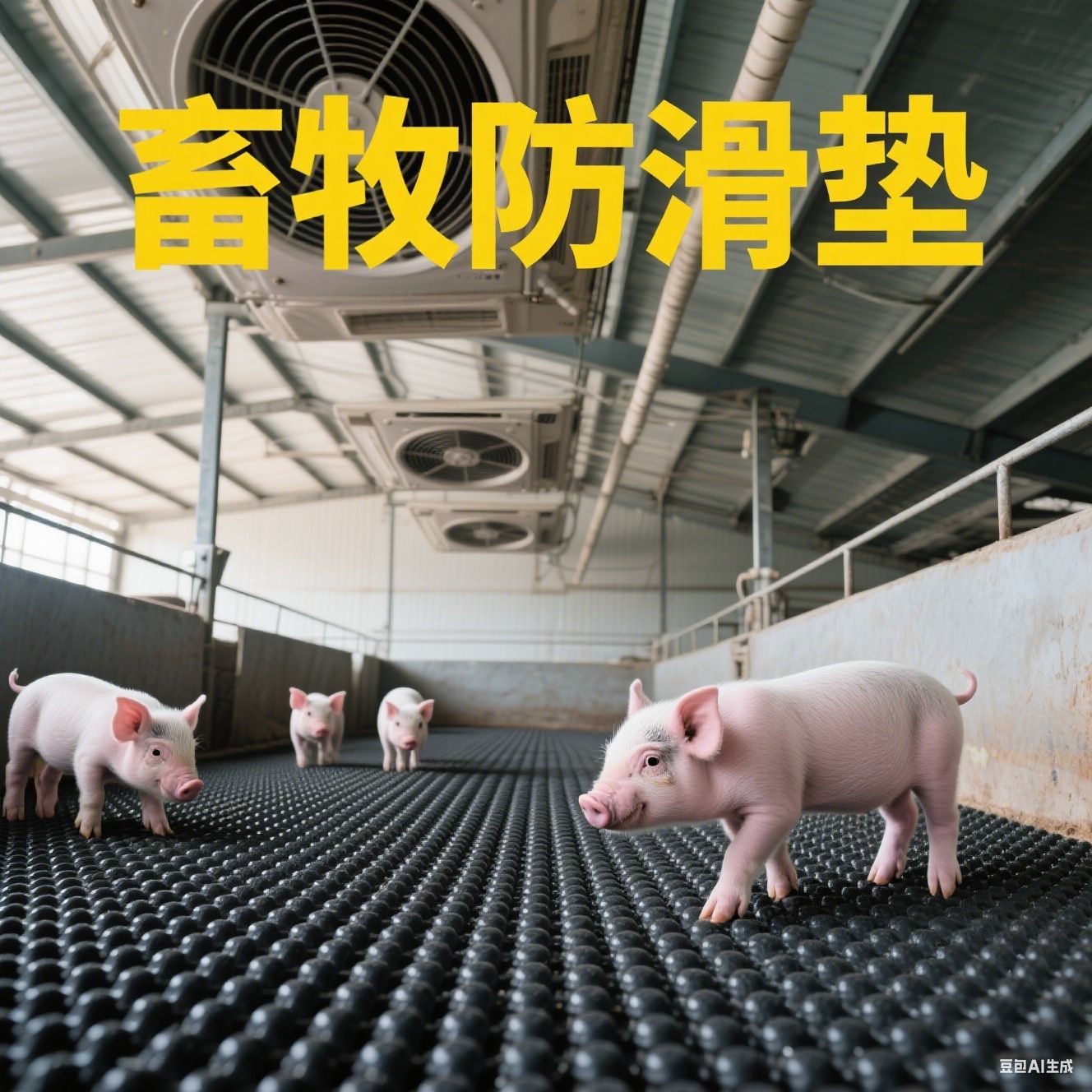 橡胶防滑地垫珍珠纹耐磨加厚养殖场畜牧防水防潮橡胶垫猪仔保温垫