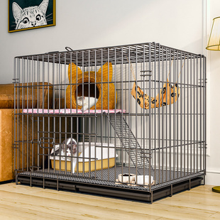 Cat Cage for Home Indoor Cat Breeding, Extra Large Free Space Cat Nest, Foldable Villa Toilet, One-Piece, Does Not Occupy Space