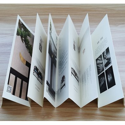 new pattern ShuangJiaoZhi Art paper Instructions Folding design printing picture album Propaganda menu black and white colour Printing