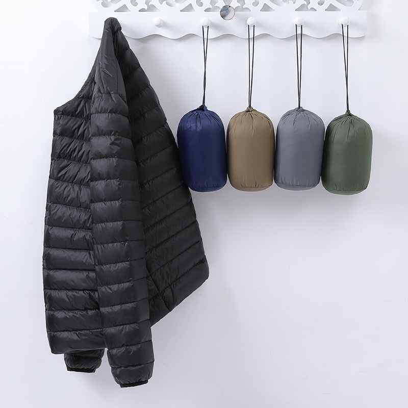 2025 Men's New Round Neck Autumn and Winter down Jacket V Neck Short Lightweight Duck down Warm Inner Casual Large Size Jacket 2025 Men's New Round Neck Autumn and Winter down Jacket V Neck Short Lightweight Duck down Warm Inner Casual Large Size Jacket