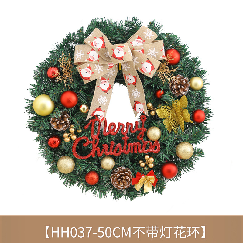 Navidad guirnalda Estilo nórdico decoraciones de Navidad hogar pared colgante puerta adornos Navidad bola cinta Garland Ratán