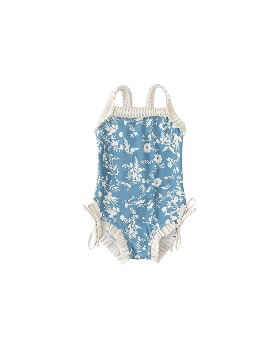 Youbao ropa para niños bebé mono verano floral lazo cordón honda traje de baño traje de baño coreano XY41554