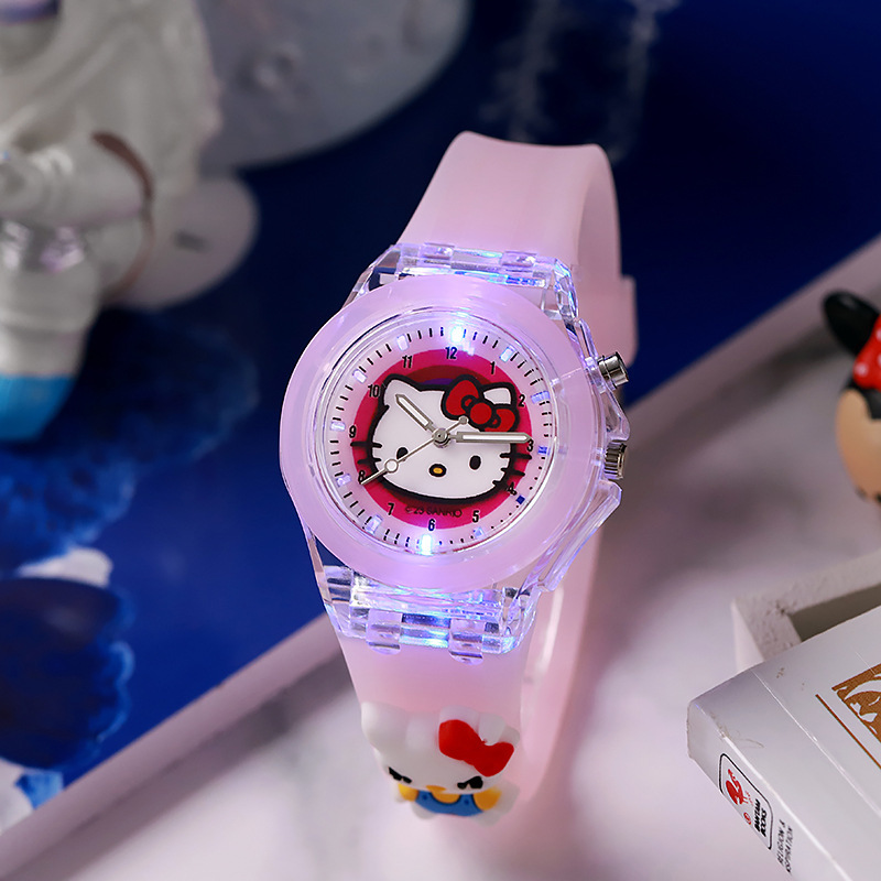 Reloj de dibujos animados para niños Reloj luminoso de silicona Reloj de cuarzo de muñeca Marvel Nuevo fabricante al por mayor transfronterizo
