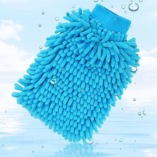 Car washing and wiping double-sided chenille gloves coral polyp rag plush thickened velvet gloves car washing tools