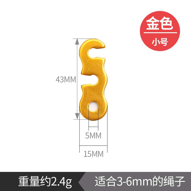 Estilo de camping al aire libre, tienda de campaña, hebilla de cuerda de viento, doble ojo, aleación de aluminio, paracord, hebilla de ajuste deslizante fijo, dosel portátil