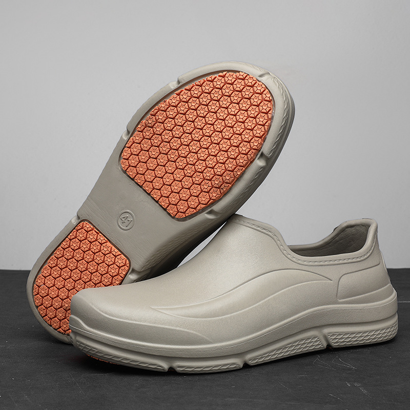 Chef's Shoes for Men, Summer Outdoor Wear, Waterproof, Non-Slip, Kitchen Oil-Resistant, Wear-Resistant Work Shoes, Men's and Women's Labor Protection Sandals