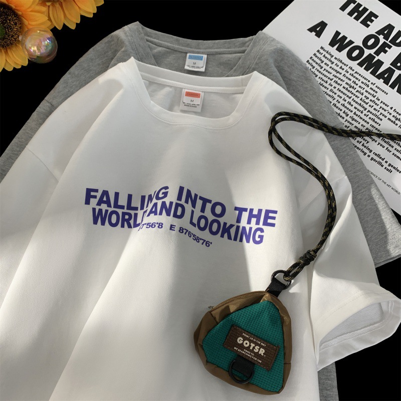 抖音直播供货 2024新款纯棉200克印花短袖A158-T2407-P16特价控29