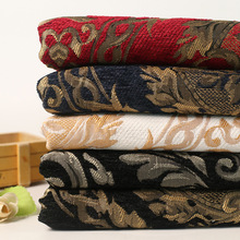 现货供应高档雪尼尔复古宫廷花立体厚实外套连衣裙色织提花面料