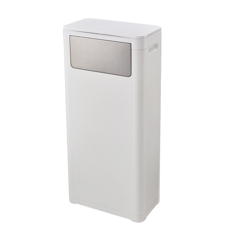 Double Open Cover Trash Can Large Capacity Plastic Sanitary Bucket for Public Places Large Outdoor Kitchen Dual-Use Garbage Storage