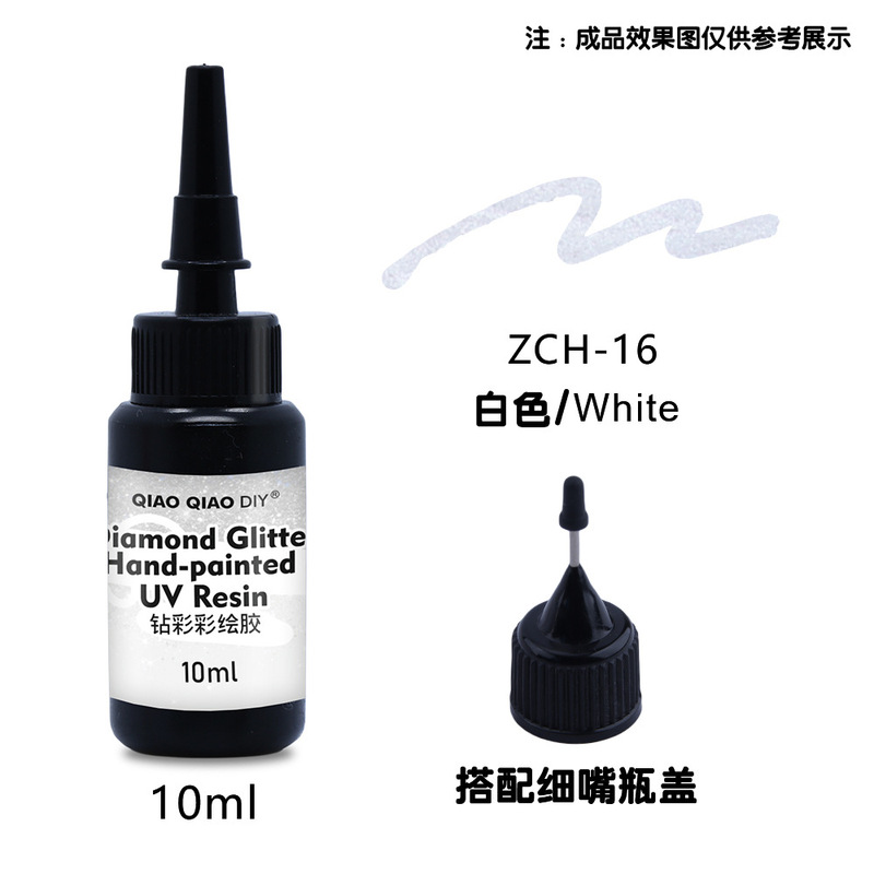 メーカー卸売 UV カラー接着剤 24 色ダイヤモンドフラッシュ UV カラー接着剤顔料 DIY 塗装ビーズ無臭カラー接着剤 UV 接着剤|undefined