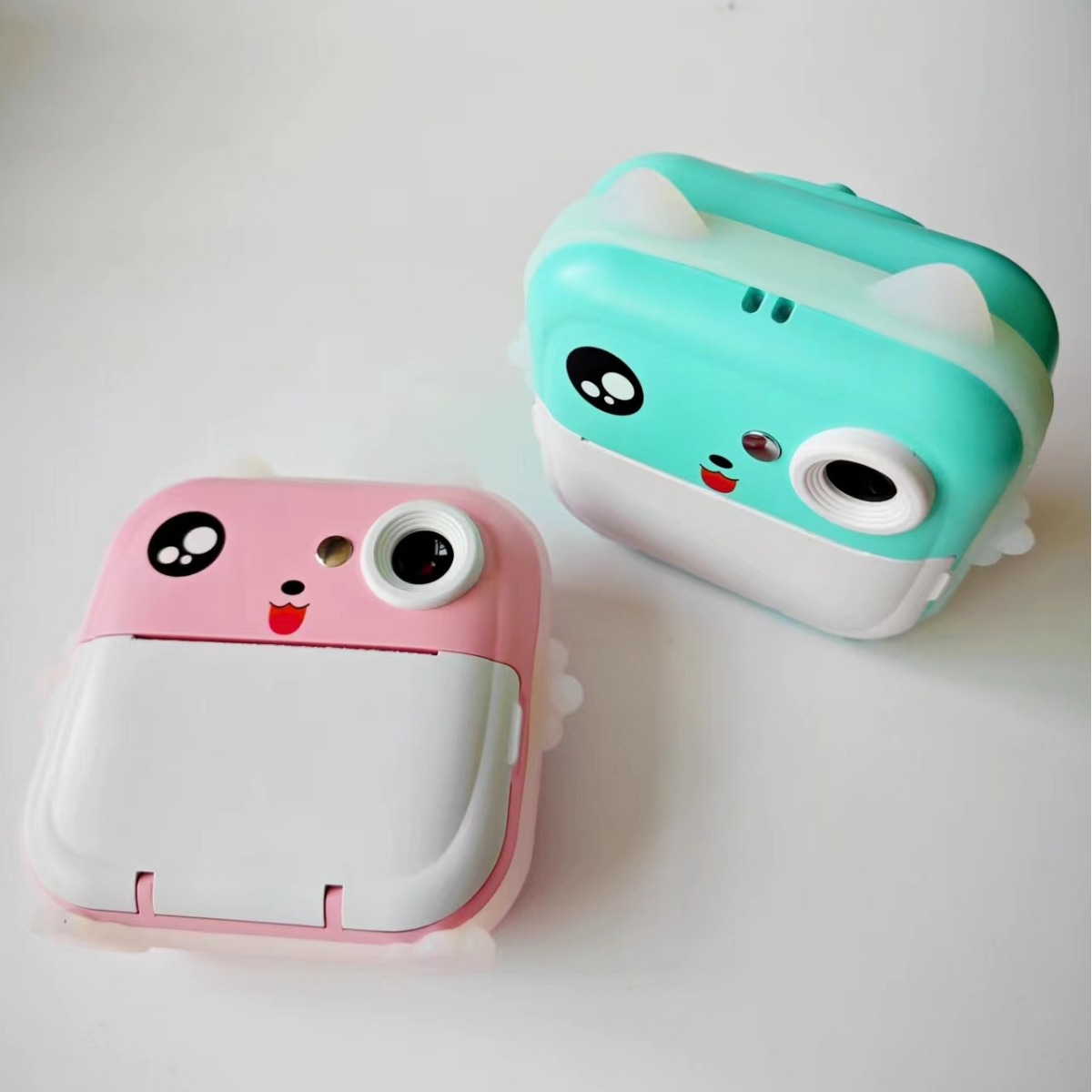 # Cámara instantánea para niños Q5, nuevo modelo, con impresión térmica, diseño de dibujos animados, cámara digital frontal y trasera.