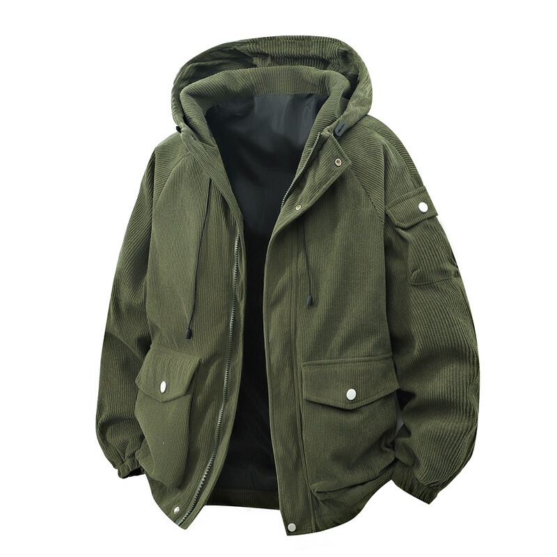 New 8885 Corduroy Thin Jacket for Men, Spring and Autumn Trendy Hong Kong Style Casual Versatile Loose Fit for Teenagers, Double-Sided Openable New 8885 Corduroy Thin Jacket for Men, Spring and Autumn Trendy Hong Kong Style Casual Versatile Loose Fit for Teenagers, Double-Sided Openable